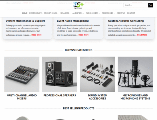 Light and Sound – Commercial Audio Solutions for Institutes and Events